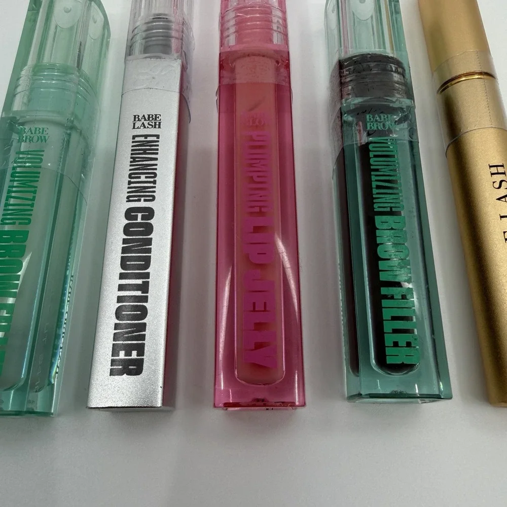 Babe Original Set Lash Brow Filler Plumping Lip Jelly All New And Sealed Bottles